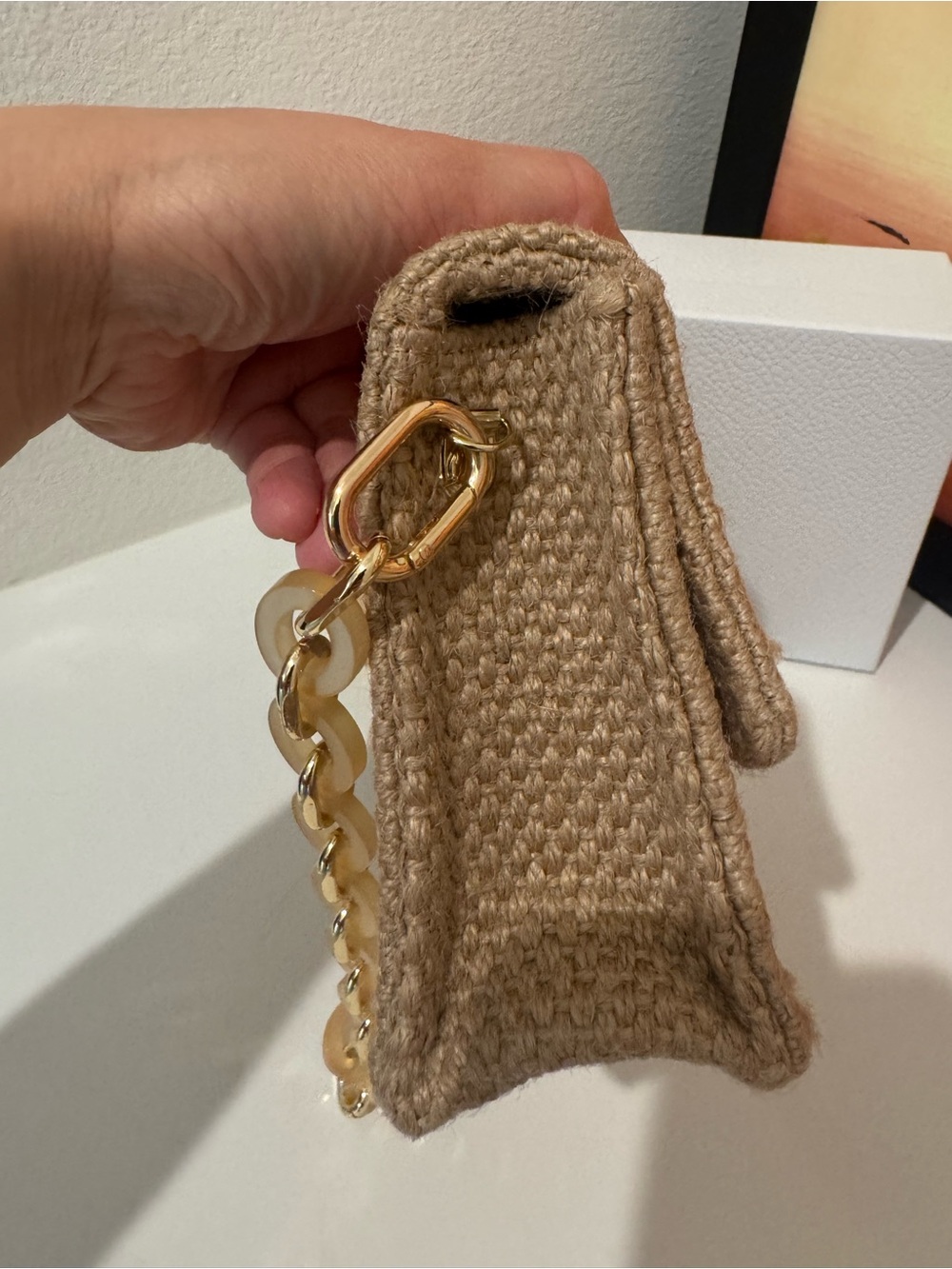 Dior Beauty Makeup Bag Woven D rings and chain Added - Picture 6 of 14